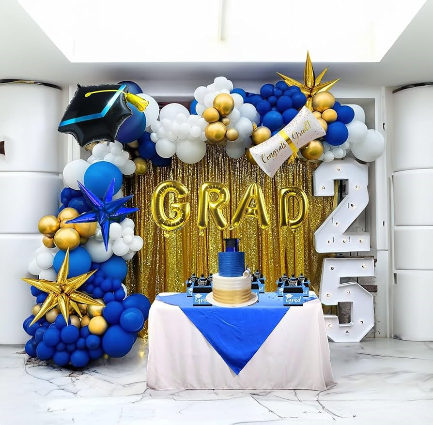 Graduation Party Backdrop and garland kit