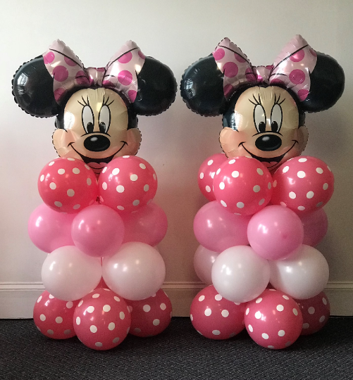 How to Make a Minnie Mouse Balloon Column-- Step by Step Instructions