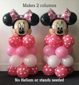 Minnie Mouse Birthday Party-Do-It Yourself Decorating Column Set Kit