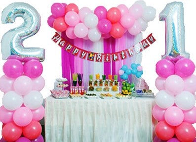 Pink Birthday Party Backdrop Kit