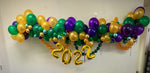 Load image into Gallery viewer, Mardi Gras Balloon Garland  DIY Decorating Kit with 2022 Balloon Banner
