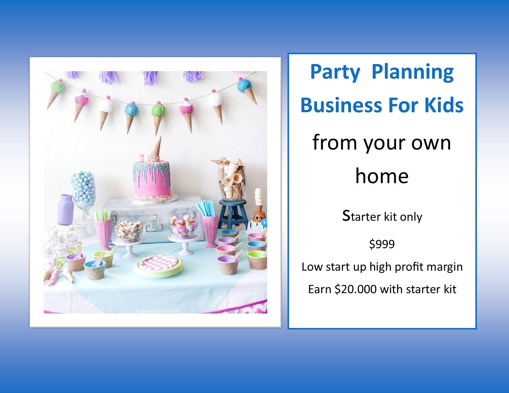 Party Planning Business For Kids from Home Starter Kit